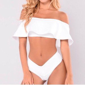 Wow Couture White Bandage Bikini Swimsuit NWOT